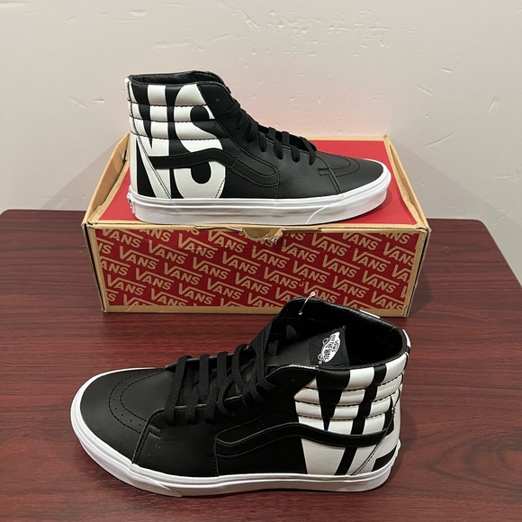 Vans SK8 Hi, Classic Tumble, VNOA38GEUBC, Black & White - Picture 5 of 12